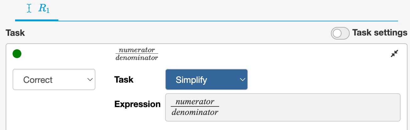 Configure the input field