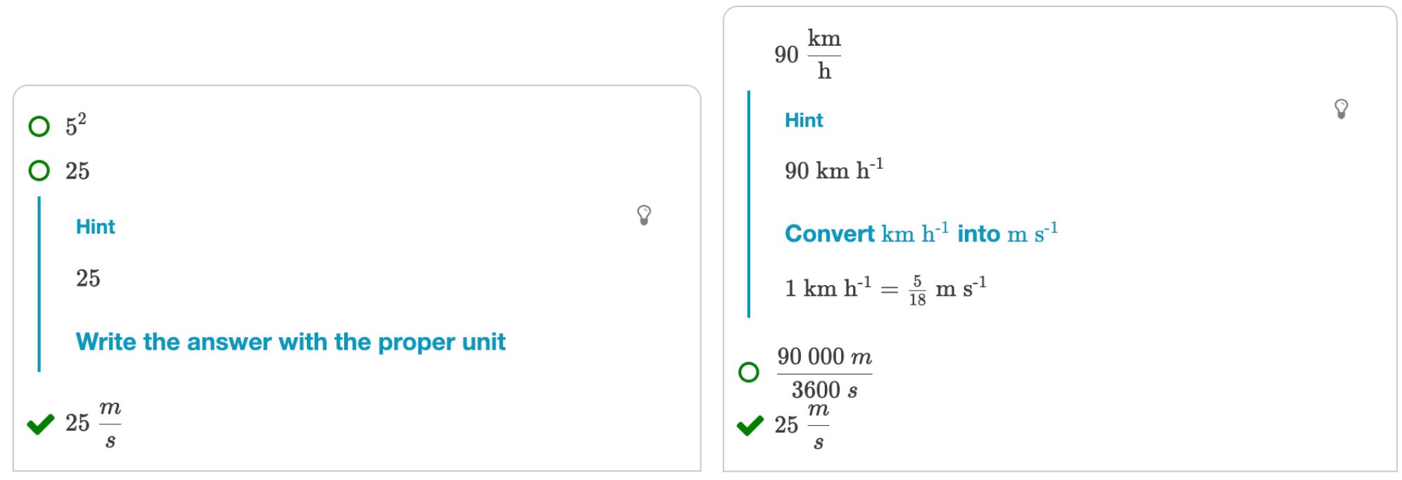 Converting units