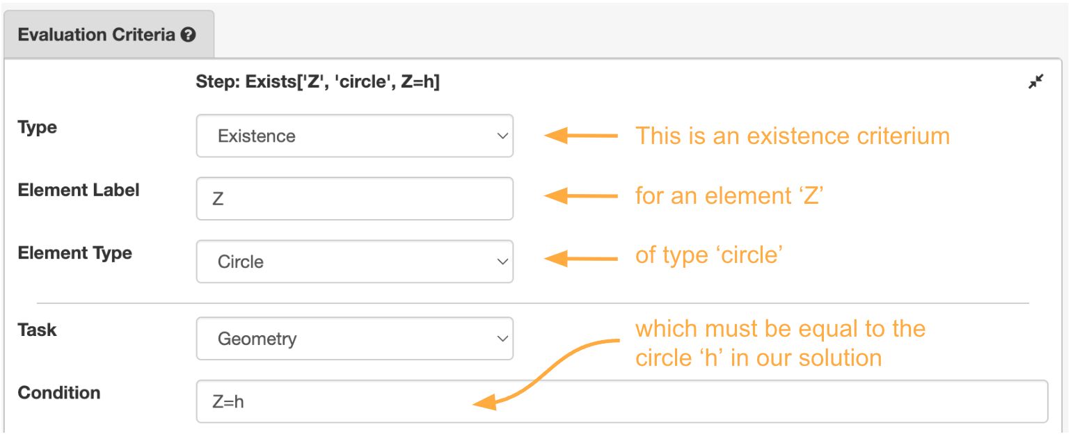 An existence criterium referring to the solution