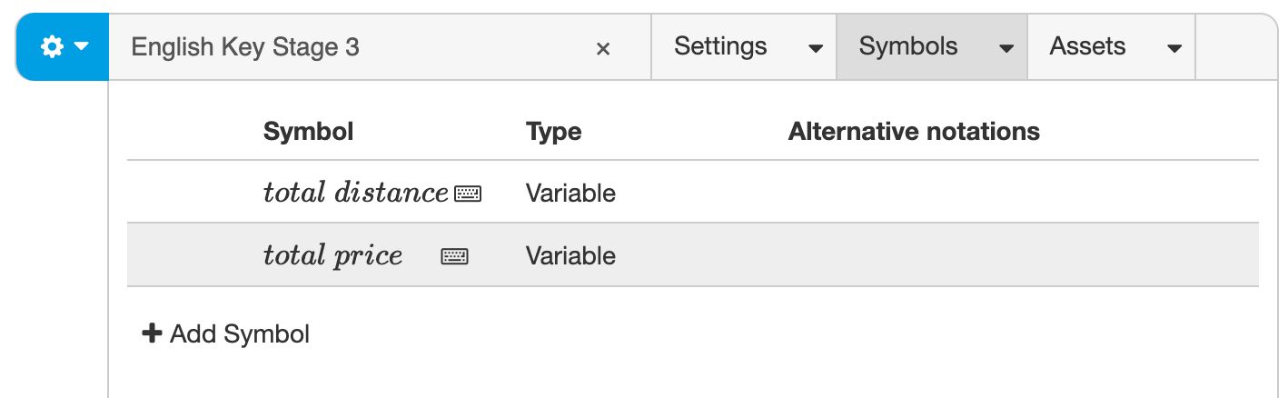 Defining word variables